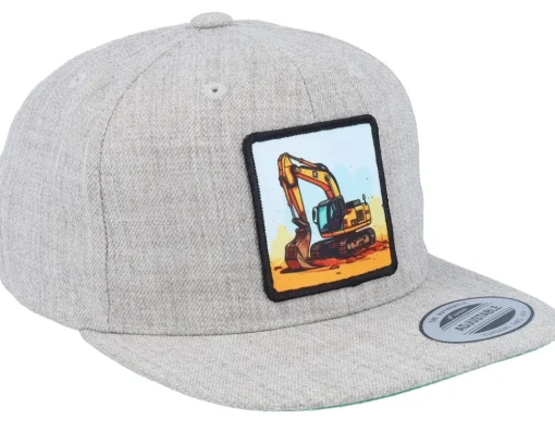 Kids Digger Grey Snapback - Kiddo Cap