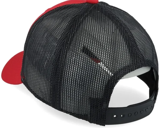 Kids Dino Badge Scarlet/Black Trucker - Kiddo Cap