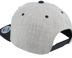 Kids Dinosaur T-rex Heather Grey/Black Snapback - Kiddo Cap