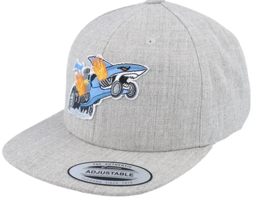 Kids Dog Luxury Car Kids Heather Grey Snapback - Kiddo Cap