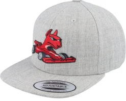 Kids Dog Luxury Car Kids Heather Grey Snapback - Kiddo Cap