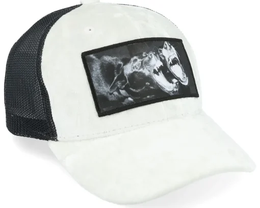 Kids Dogs Velvet White/Black Trucker - Calza Pennello