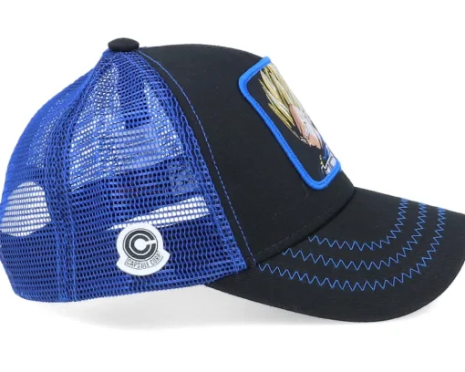 Kids Dragon Ball Vegeta Black/Blue Trucker - Capslab