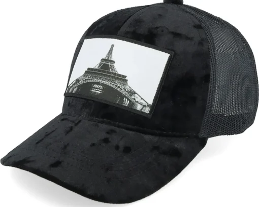 Kids Eiffel Tower Velvet White Trucker - Calza Pennello