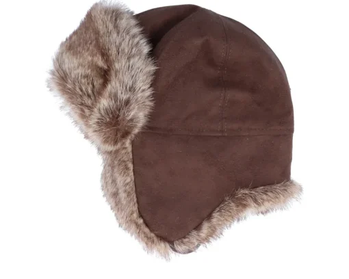 Kids Esbjorn Sr. Faux Suede Brown Trapper - CTH Ericson