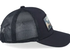 Kids Excavator Patch Black Trucker - Kiddo Cap
