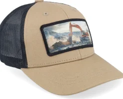 Kids Excavator Patch Caramel/Black Trucker - Kiddo Cap