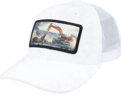 Kids Excavator Velvet Black Trucker - Calza Pennello