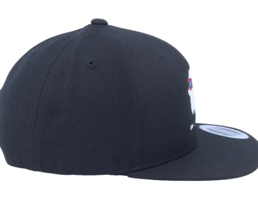 Kids Fab-Booo-Lous Ghost Black Snapback - Kiddo Cap