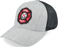 Kids Fire Fighter Junior 3d Patch Grey Flexfit - Kiddo Cap