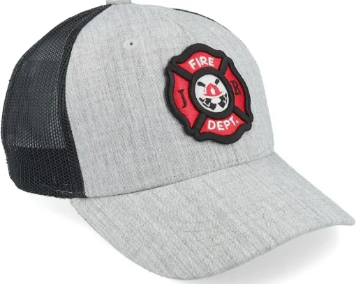 Kids Fire Fighter Junior 3d Patch Grey Flexfit - Kiddo Cap