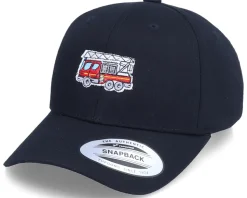 Kids Fire Truck Black Adjustable - Kiddo Cap