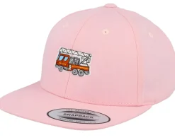 Kids Fire Truck Pink Snapback - Kiddo Cap