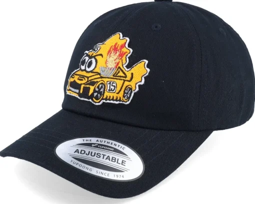 Kids Fish Racing Car Kids Black Dad Cap - Kiddo Cap