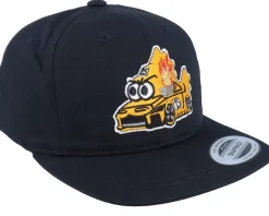 Kids Fish Racing Car Toddler Black Snapback - Kiddo Cap