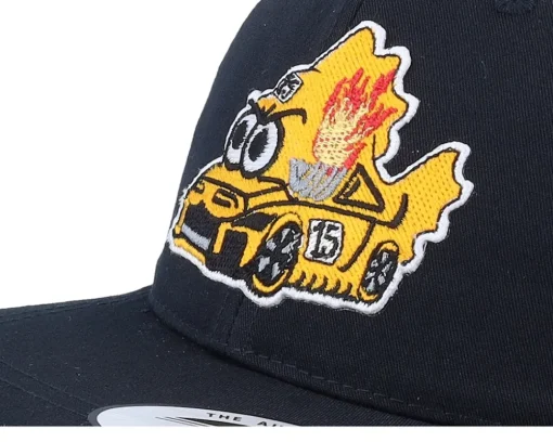 Kids Fish Racing Car Toddler Black Snapback - Kiddo Cap
