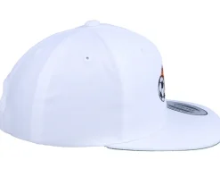 Kids Flaming Football White Snapback - Forza