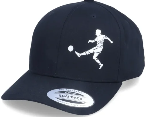Kids Football Player Kick Black Adjustable - Forza