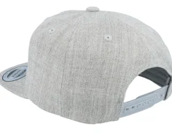 Kids Frans Engraved Patch Heather Grey Snapback - Kiddo Cap