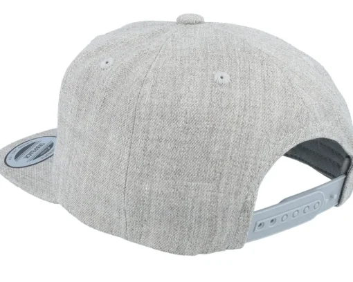 Kids Frans Engraved Patch Heather Grey Snapback - Kiddo Cap