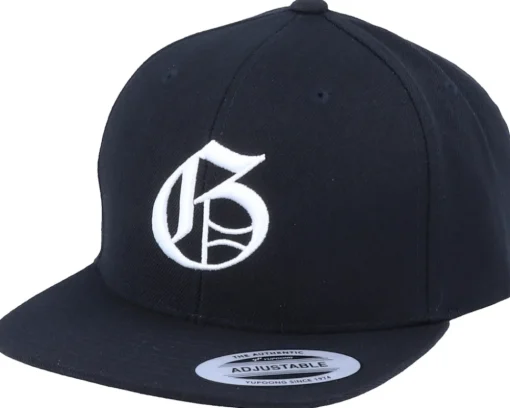 Kids G Letter 3D Black Snapback - Kiddo Cap