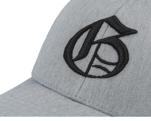 Kids G Letter 3d Heather Grey Adjustable - Kiddo Cap