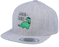 Kids Gangstasaurus Heather Grey Snapback - Kiddo Cap