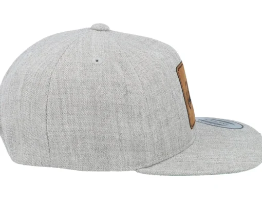 Kids Garbage Truck Engraved Patch Heather Grey - Kiddo Cap