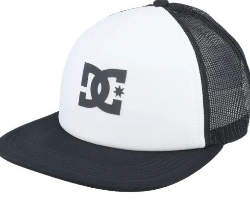 Kids Gas Station White/Black Trucker - DC