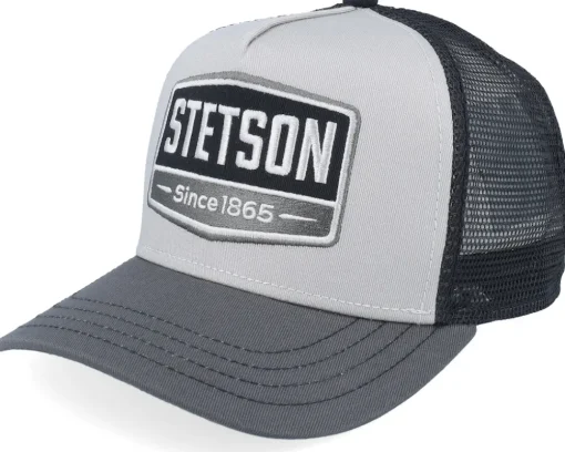 Kids Gasoline Grey/Black Trucker - Stetson