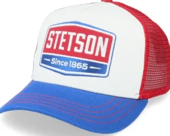 Kids Gasoline White/Red/Royal Trucker - Stetson