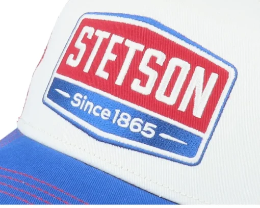 Kids Gasoline White/Red/Royal Trucker - Stetson