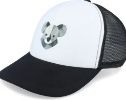 Kids Geometry Koala Black/White Foam Trucker - Kiddo Cap