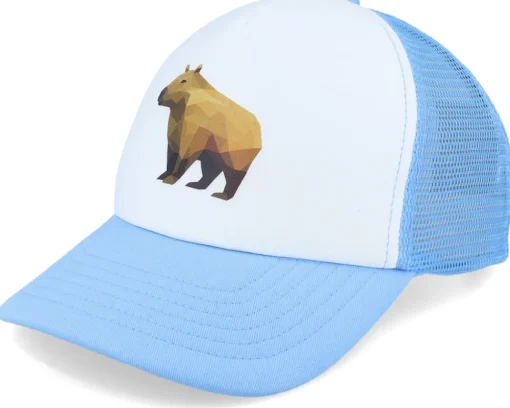 Kids Geometry Koala Black/White Foam Trucker - Kiddo Cap