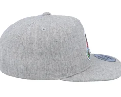 Kids Glorious Unicorn Curls Grey Snapback - Unicorns