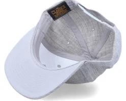 Kids Goofy Smile Heather Grey Snapback - Kiddo Cap