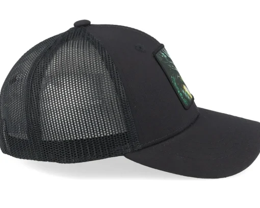 Kids Green Dragon Black Trucker - Kiddo Cap