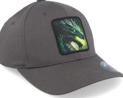 Kids Green Dragon Charcoal Adjustable - Kiddo Cap
