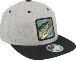 Kids Grisjävel Heather Grey/Black Snapback - Skillfish