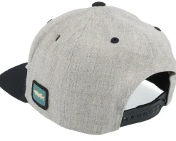 Kids Grisjävel Heather Grey/Black Snapback - Skillfish