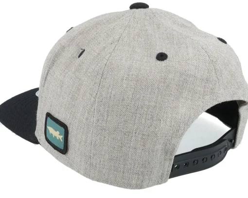 Kids Grisjävel Heather Grey/Black Snapback - Skillfish