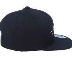 Kids Happy Eyes Black Snapback - Kiddo Cap