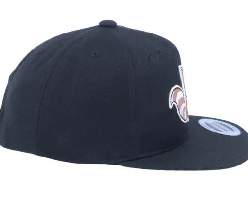 Kids Hatsie The Red Panda Black Snapback - Kiddo Cap