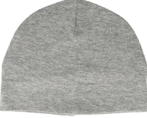 Kids Heather Grey Baby Beanie - Babybugz