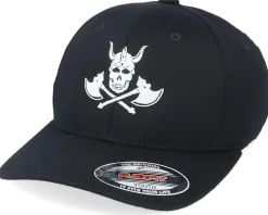 Kids Horned Helmet Skeleton Black Flexfit - Kiddo Cap
