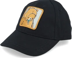 Kids Infant Smiling Teddy Black Adjustable - Kiddo Cap