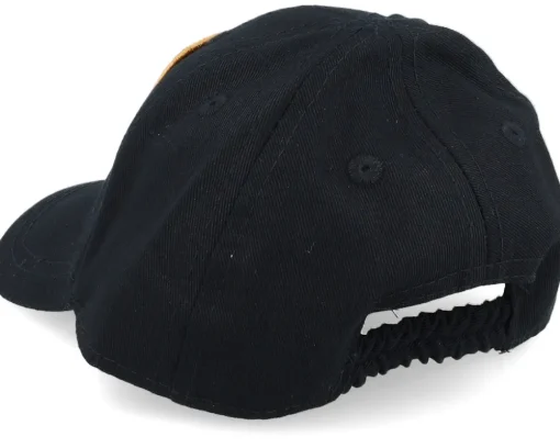 Kids Infant Smiling Teddy Black Adjustable - Kiddo Cap