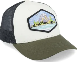 Kids Island Patch Ivory/Black/Dark Mesh Trucker - Wild Spirit