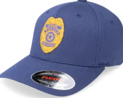 Kids Junior Police Badge Navy Flexfit - Kiddo Cap