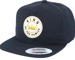 Kids King Of The Family Black Snapback - Kiddo Cap